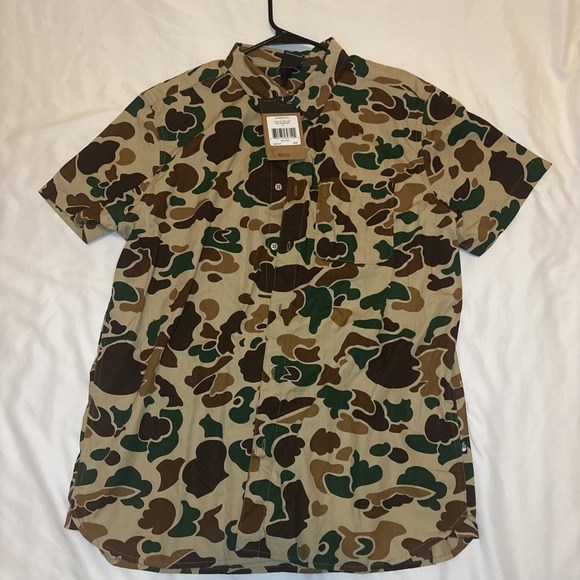 The North Face Other - The North Face Shirt Mens XL‎  Duck Camo Short Sleeve Pocket Button Up